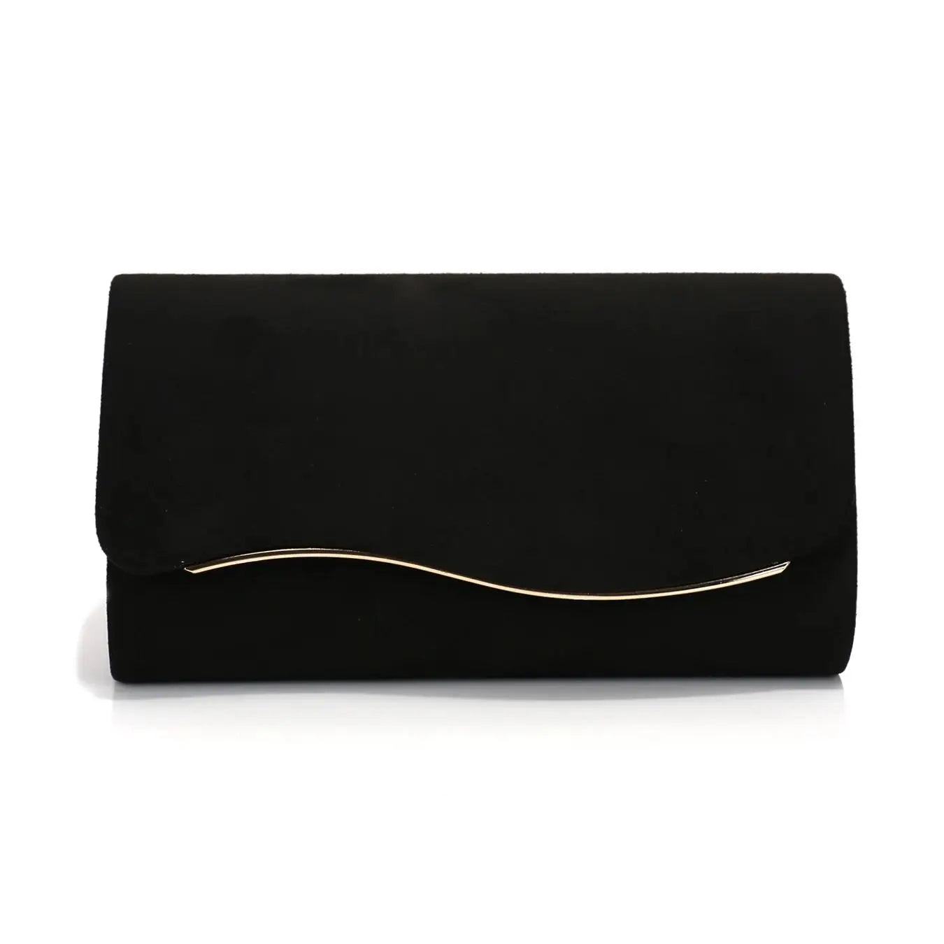 Velvet Envelope Evening Clutch Bag with Chain Strap
