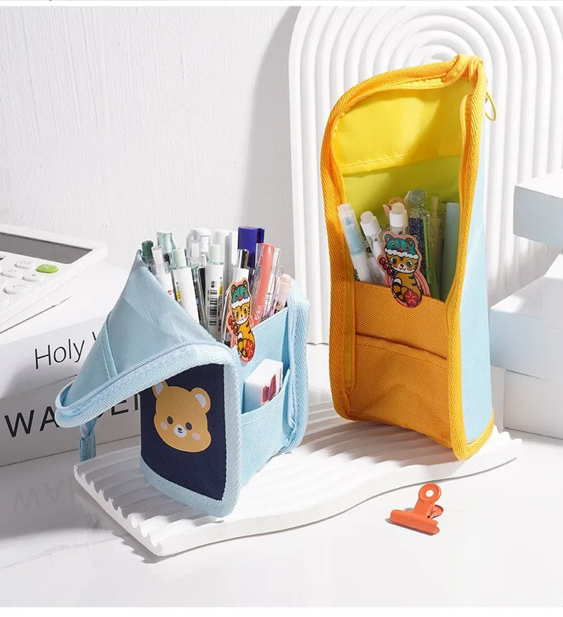 Expandable Desk Pen Holder & Pencil Pouch