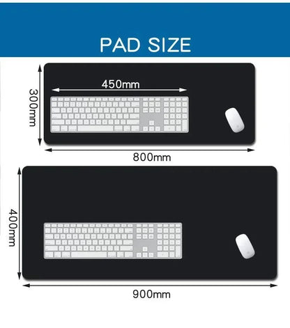 Black Sakura Extended Gaming Mouse Pad