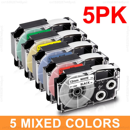 Compatible Label Tape for Casio Label Makers