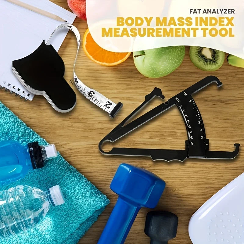 Body Fat Caliper & Measuring Tape Set