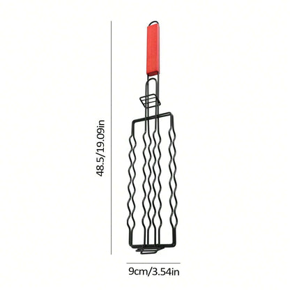 Removable Hot Dog Grill With Wooden Handle