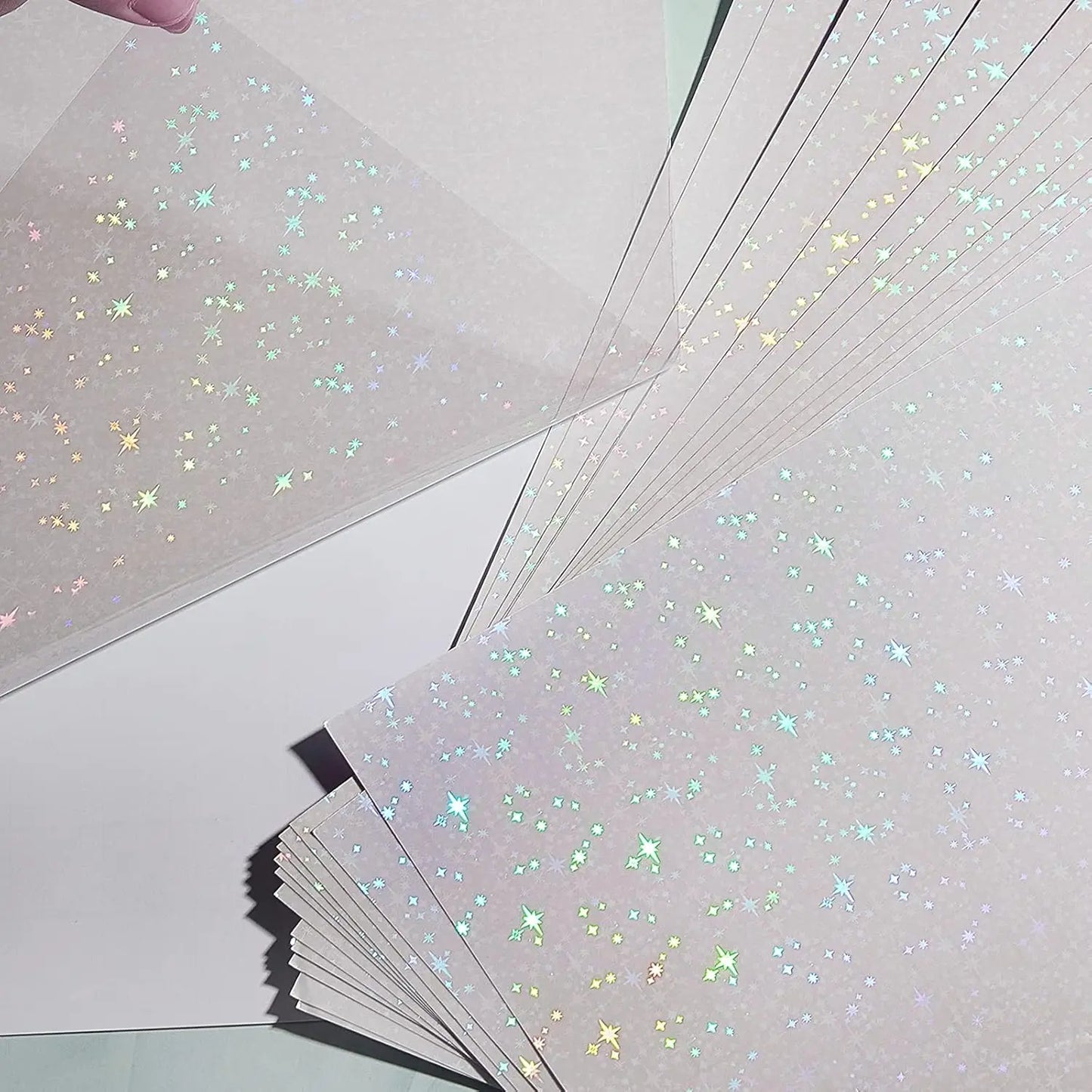 A4 Diamond Holographic Vinyl Sticker Paper