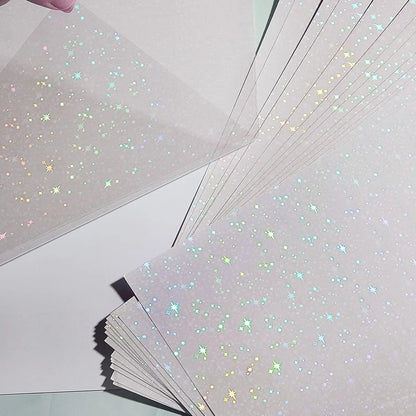 A4 Diamond Holographic Vinyl Sticker Paper