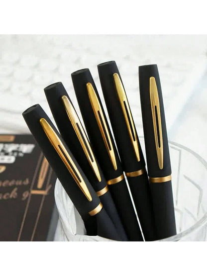 Black & Gold Gel Pens – 0.5mm Fine Tip