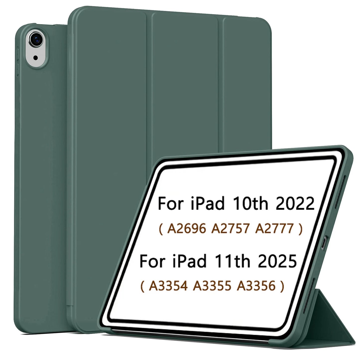 Magnetic Slim Trifold Case for iPad 10th & 11th Generation