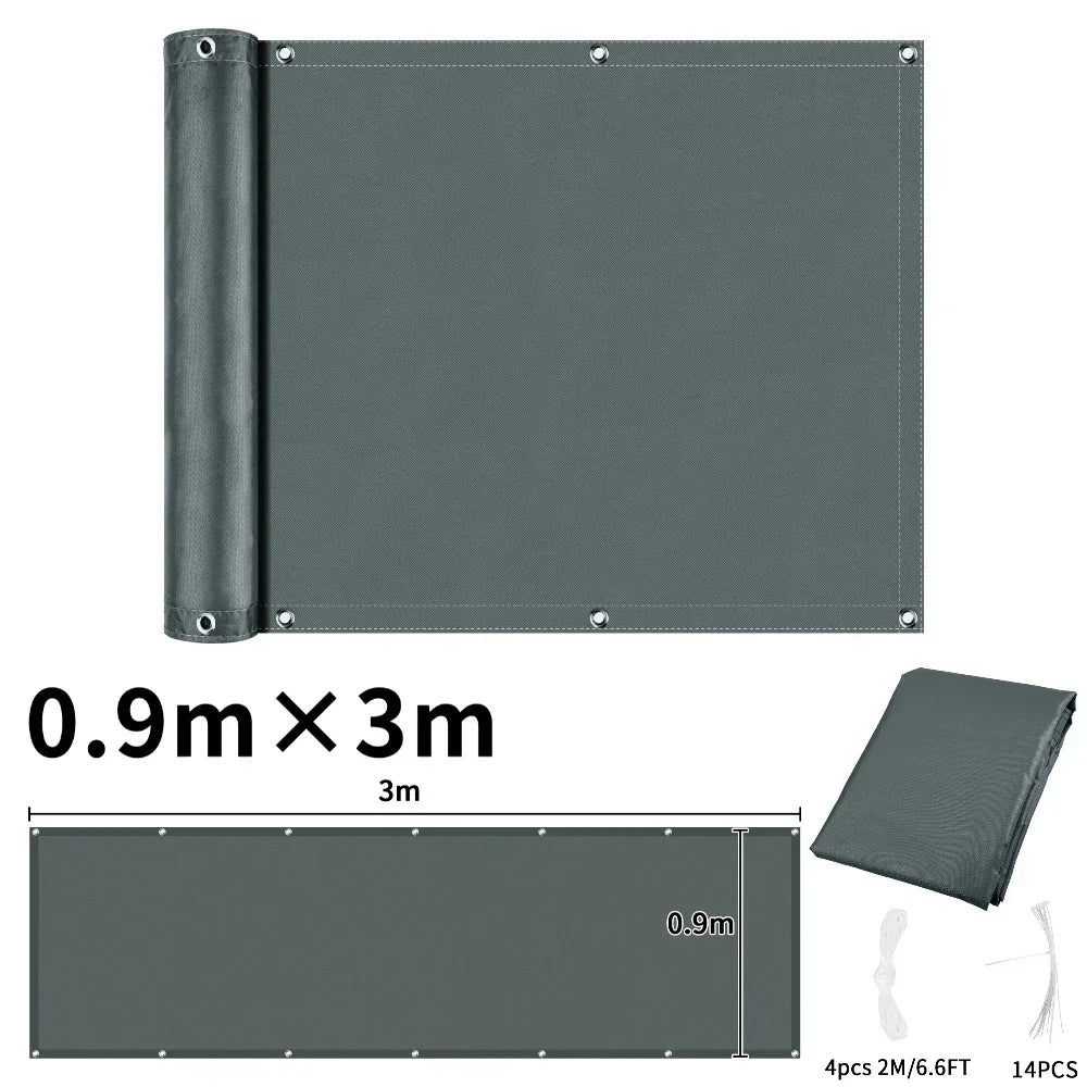 Waterproof Balcony Privacy Screen Cover