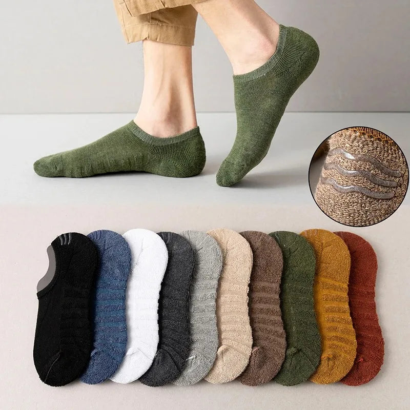 Men’s Cotton Low Cut Socks 5 Pairs