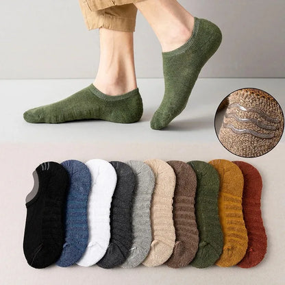 Men’s Cotton Low Cut Socks 5 Pairs