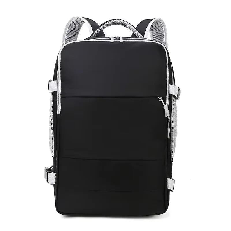 Waterproof Laptop Backpack with USB Charging Port & Luggage Strap