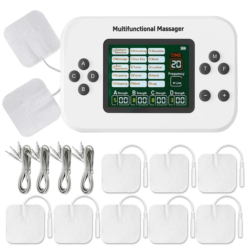 4-in-1 Rechargeable EMS & TENS Muscle Stimulator