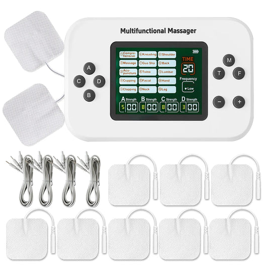 4-in-1 Rechargeable EMS & TENS Muscle Stimulator