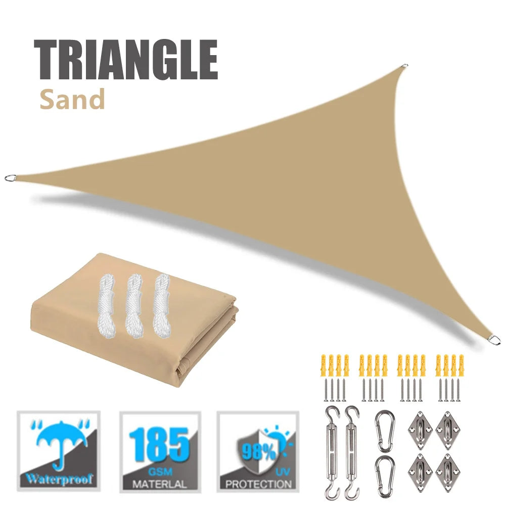 Waterproof Triangle Sun Shade Sail