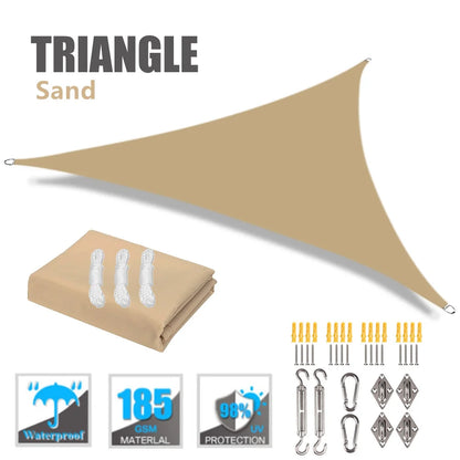 Waterproof Triangle Sun Shade Sail