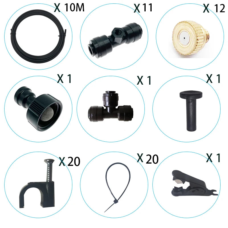 Outdoor Garden Misting Cooling System