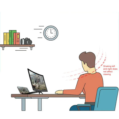 12-Inch HD Smartphone Screen Magnifier with Folding Stand