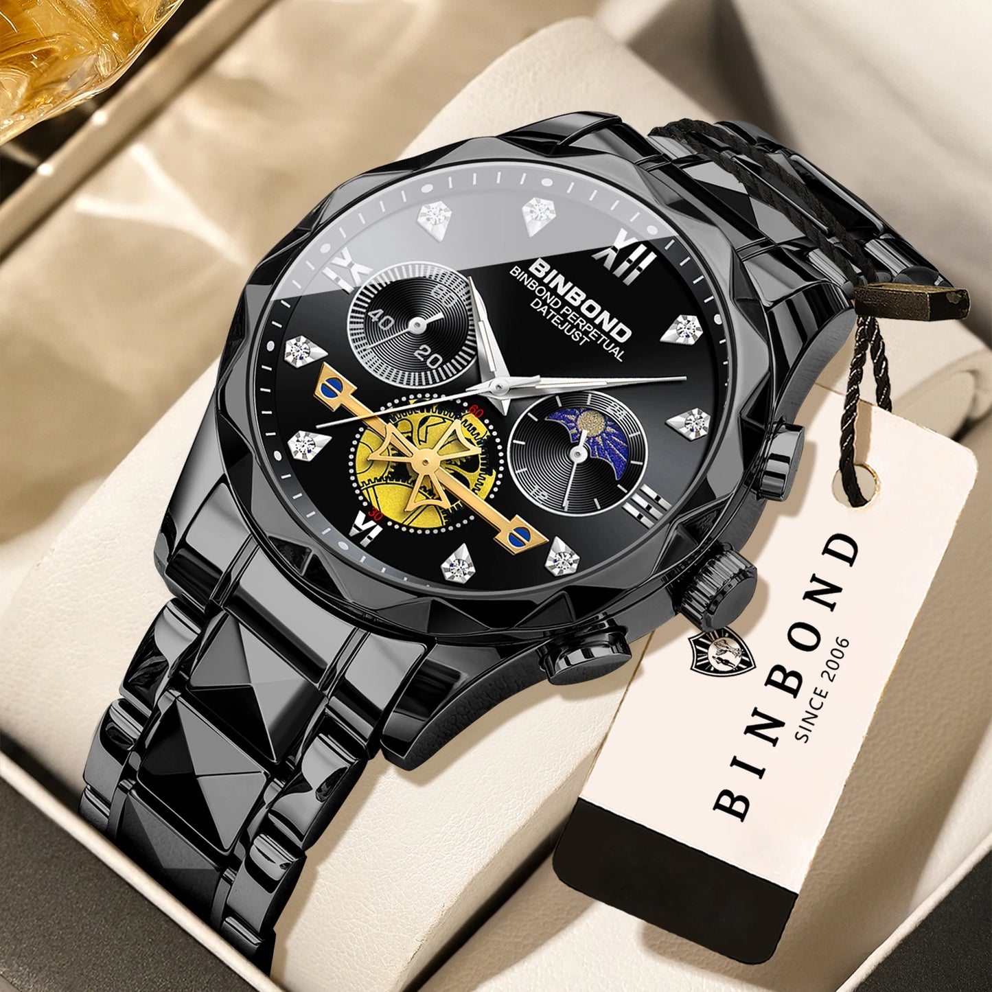 Men's Quartz Chronograph Stainless Steel Watch