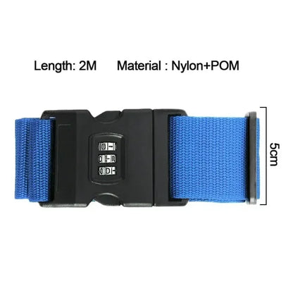 Adjustable TSA-Style Luggage Security Strap