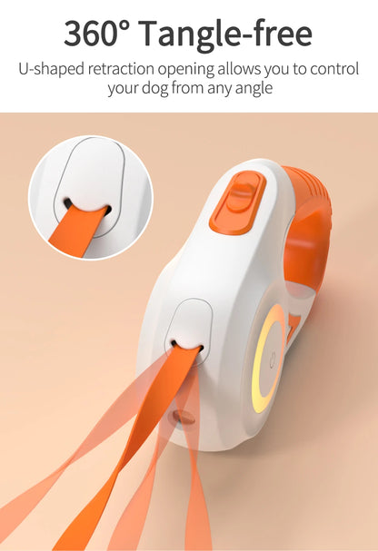 LED Retractable Dog Leash