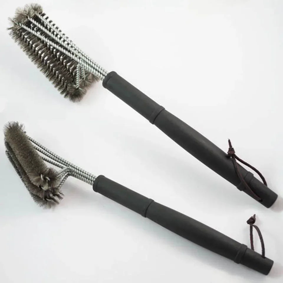 360° Stainless Steel BBQ Grill Cleaning Brush with Long Handle