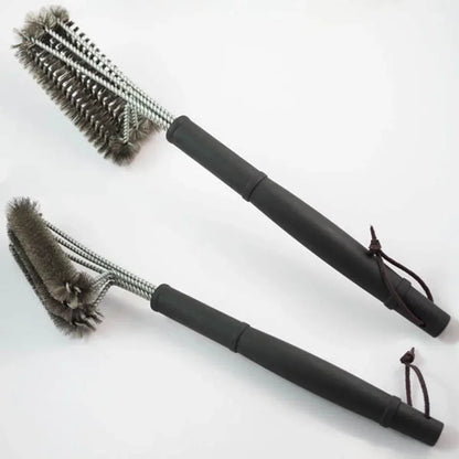 360° Stainless Steel BBQ Grill Cleaning Brush with Long Handle