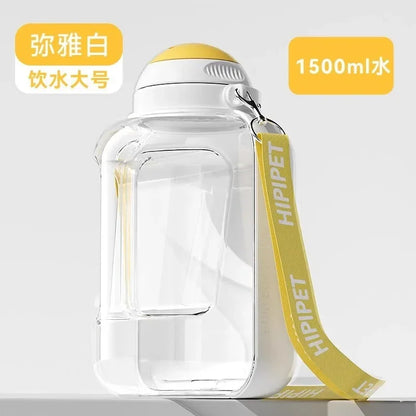 2-in-1 Portable Dog Water Bottle & Food Container