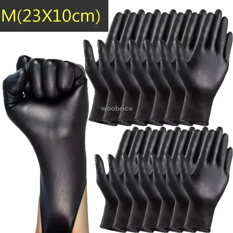 Black Disposable Nitrile Gloves