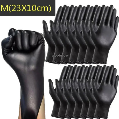 Black Disposable Nitrile Gloves