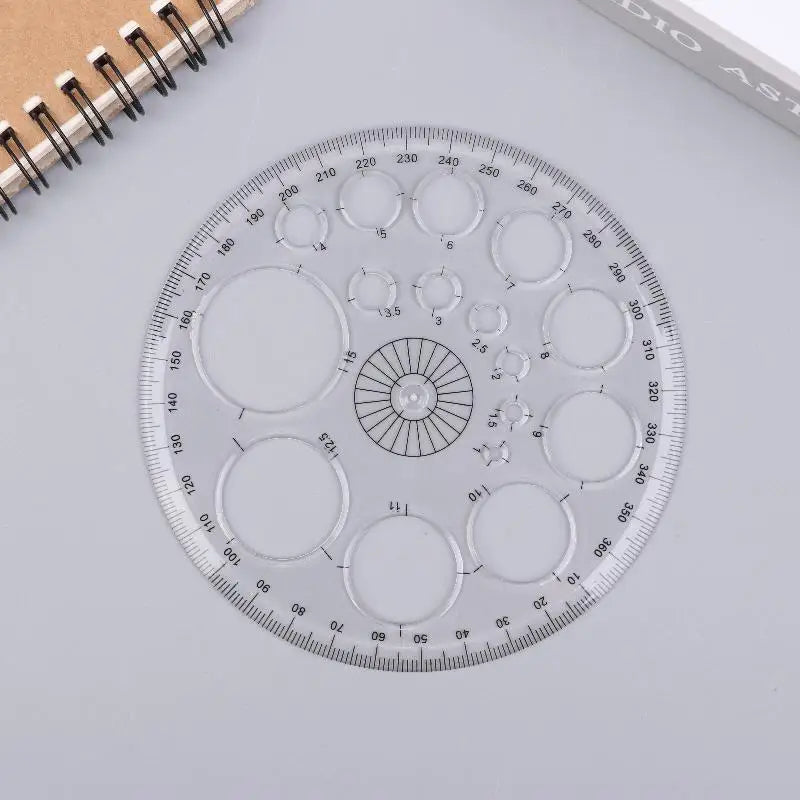 Geometric Circle Drawing Template Ruler