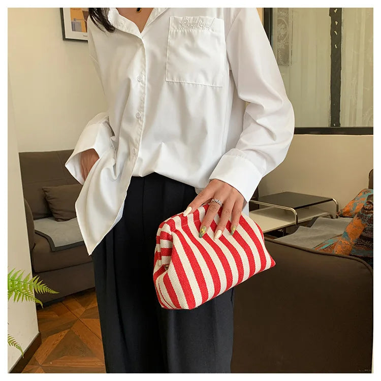 Summer Woven Crochet Beach Clutch Handbag