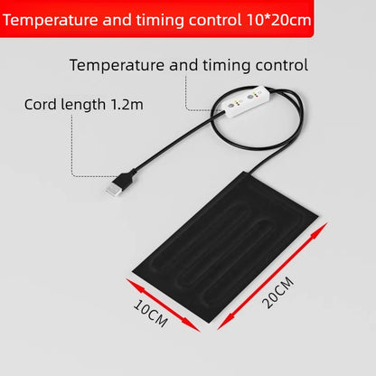 USB Reptile Heating Pad with Temperature Control Timer