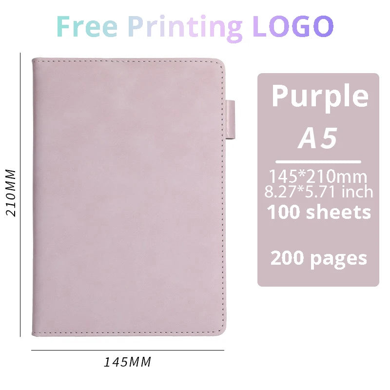 Customisable PU Leather Business Notebook