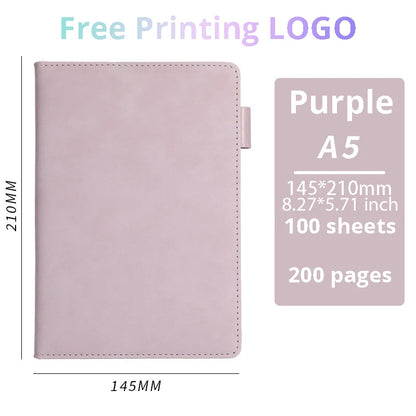 Customisable PU Leather Business Notebook