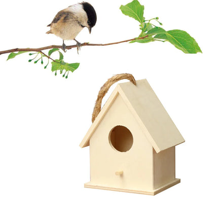 Wooden Hanging Bird House for Garden