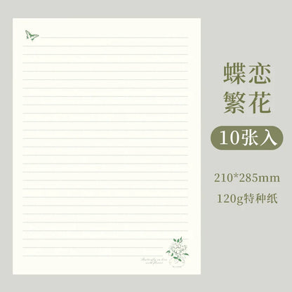 Artistic A4 Letter Paper with Premium Horizontal Lines