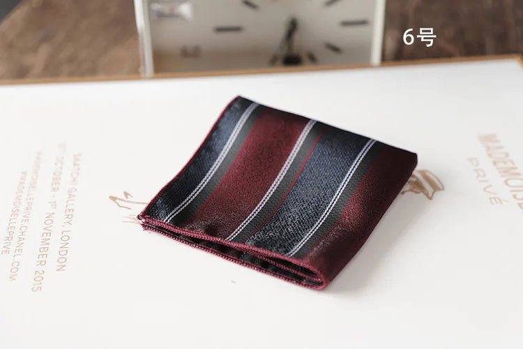 Korean Retro Geometric Pocket Square