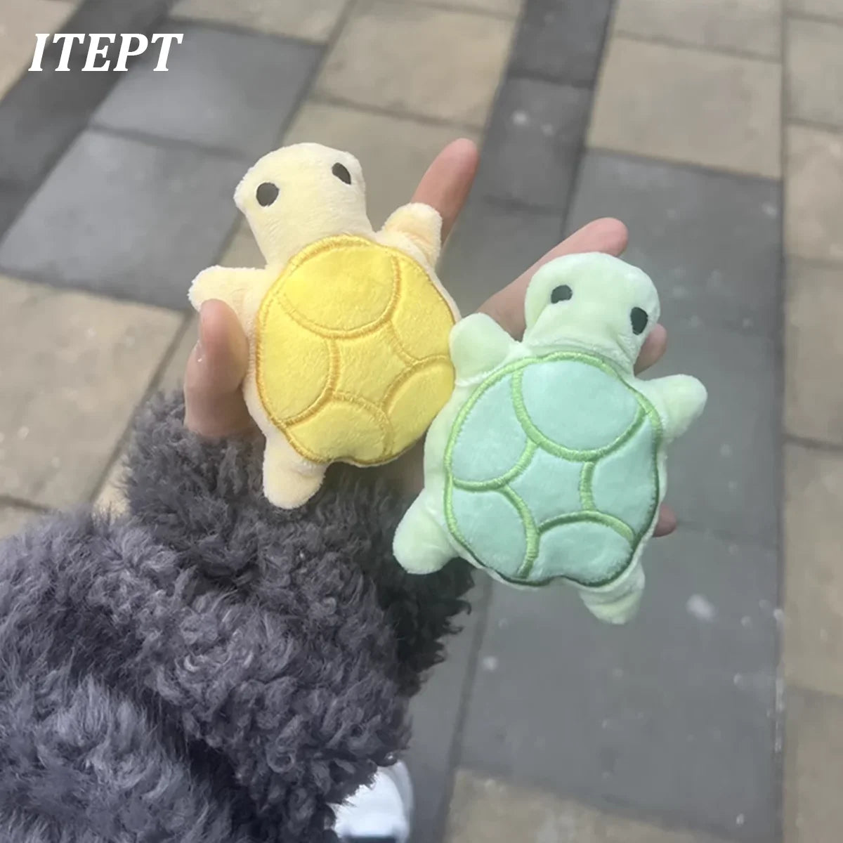 Mini Turtle Plush Dog Toy