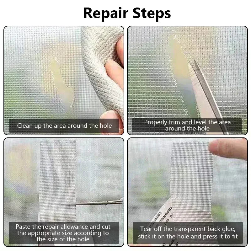 Self-Adhesive Window Screen Repair Tape