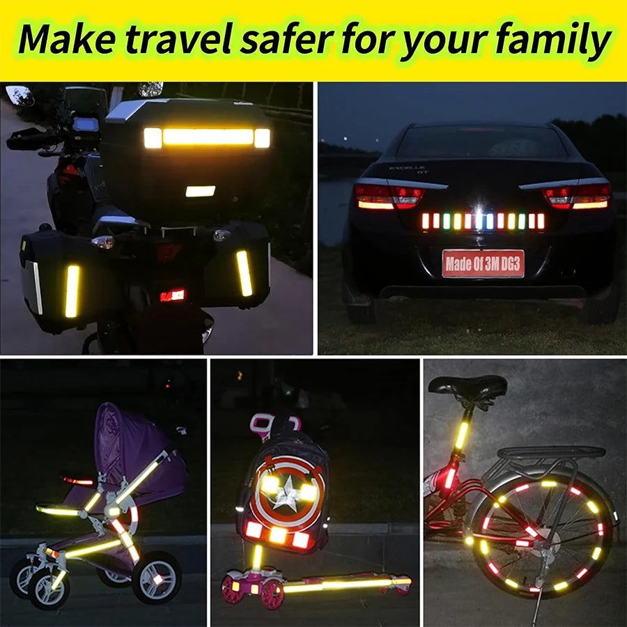High Visibility Reflective Warning Stickers