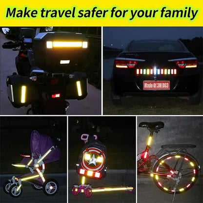 High Visibility Reflective Warning Stickers