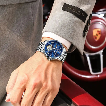 Men's Automatic Skeleton Mechanical Watch