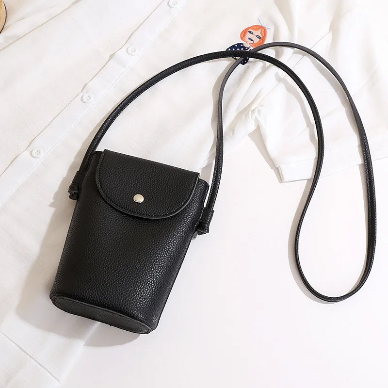 PU Leather Flap Crossbody Phone Bag