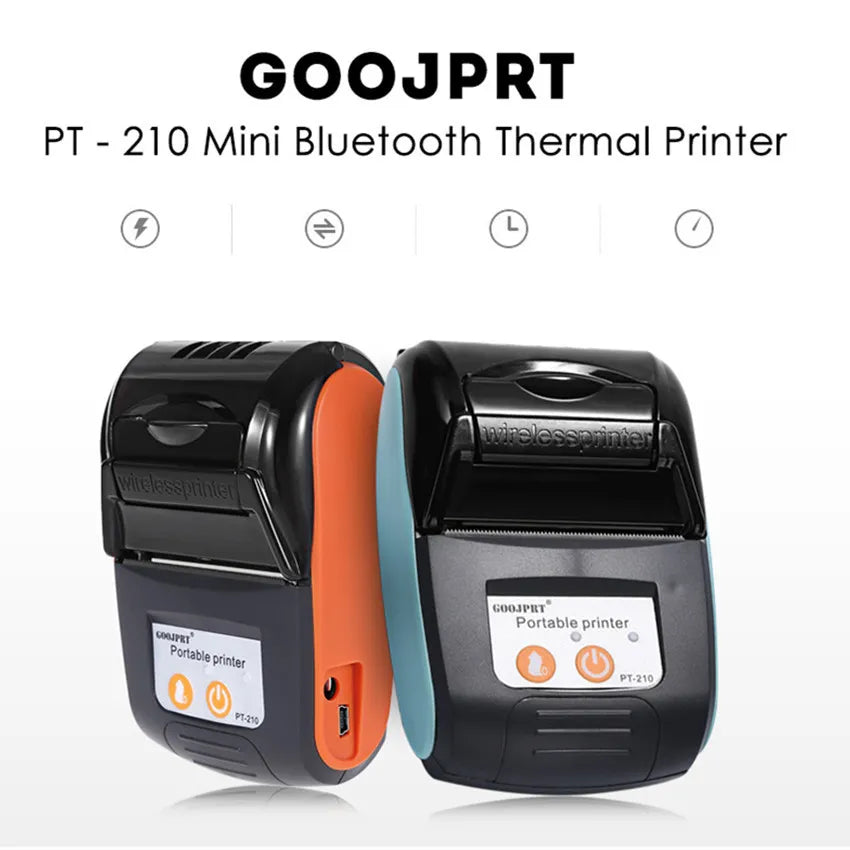 Mp210 Portable Thermal Bluetooth Receipt Printer