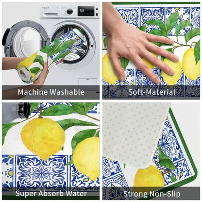 Lemon Fruit Kitchen Floor Mat