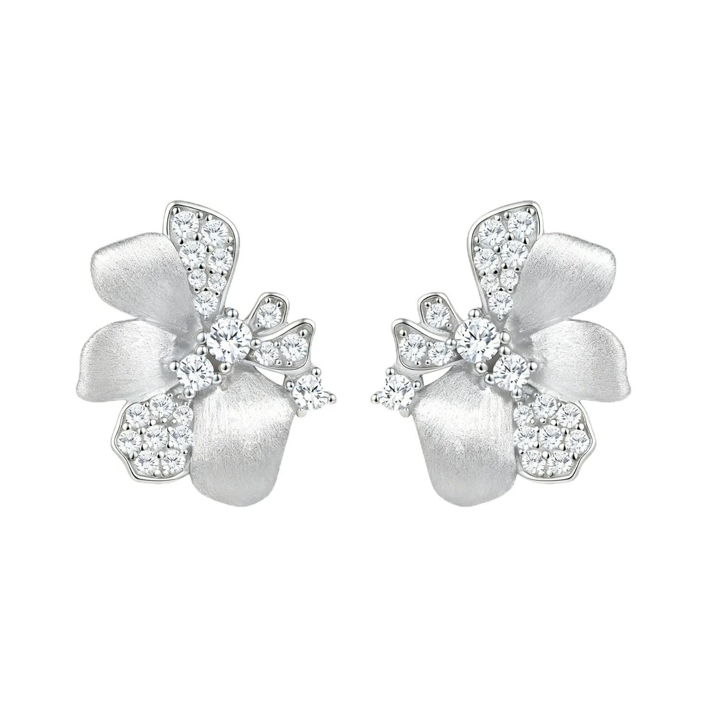 14K Gold Moissanite Stud Earrings
