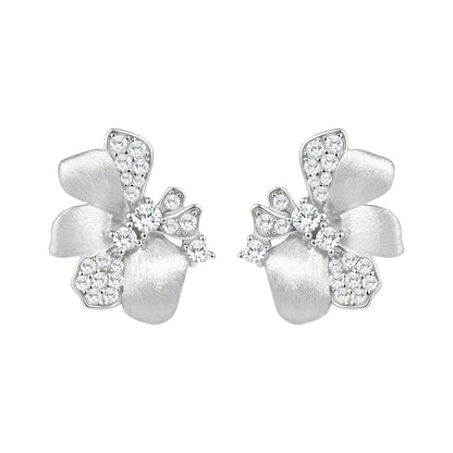 14K Gold Moissanite Stud Earrings