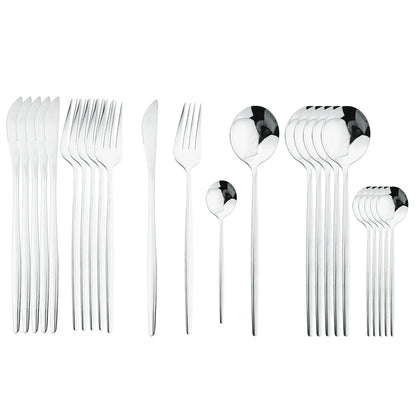 24-Piece Stainless Steel Cutlery Set for 6