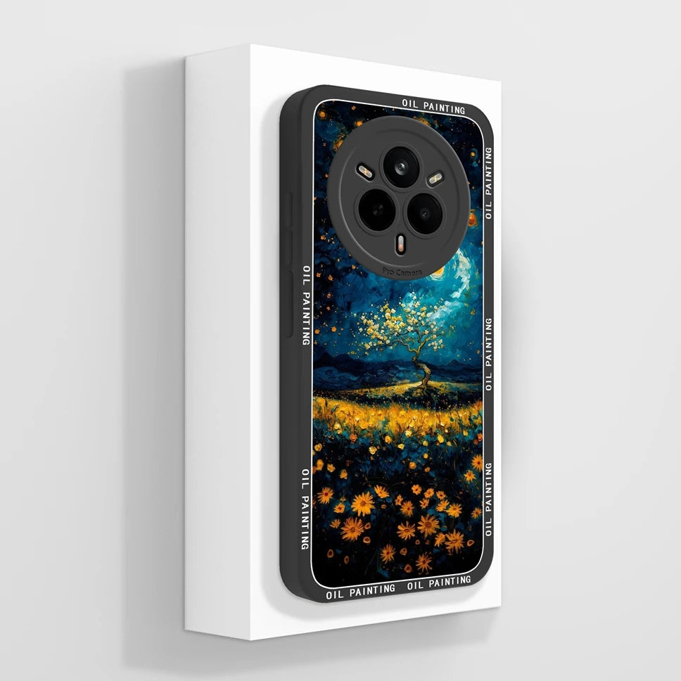 Cute Floral Silicone Case for Realme 14 Pro Series