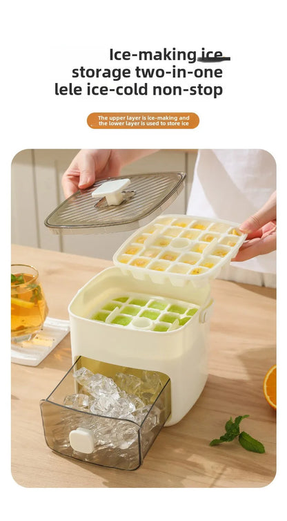 Double Layer Large Capacity Ice Cube Mold Maker Machine