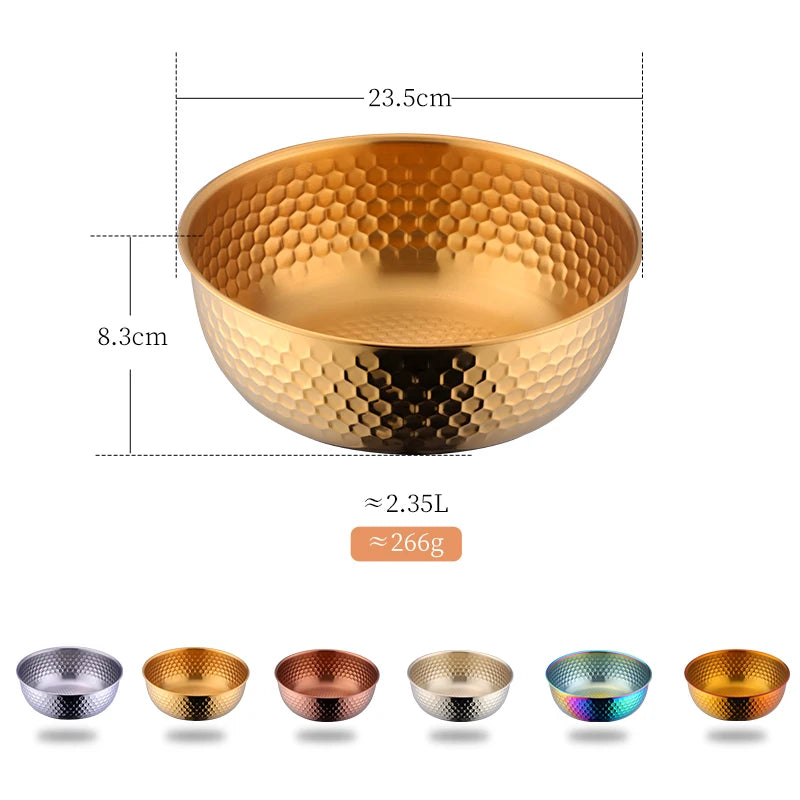 Stainless Steel Fruit Salad Bowl